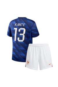 Ranska Kante #13 Jalkapallovaatteet Lasten Kotipeliasu MM-kisat 2026 Lyhythihainen (+ Lyhyet housut)